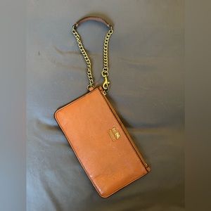 Coach leather wristlet wallet